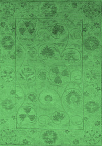 Oriental Emerald Green Industrial Rug, urb2837emgrn