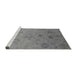 Sideview of Machine Washable Oriental Gray Industrial Rug, wshurb2837gry