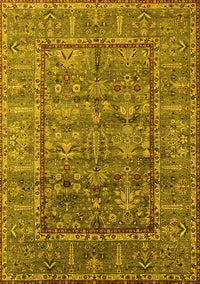 Oriental Yellow Industrial Rug, urb2838yw