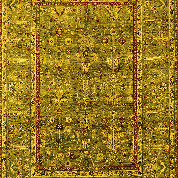 Oriental Yellow Industrial Rug, urb2838yw