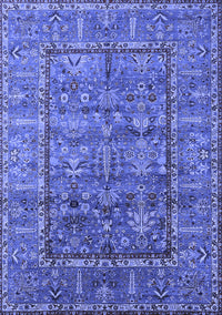 Oriental Blue Industrial Rug, urb2838blu