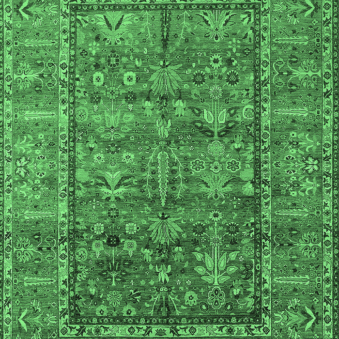Oriental Emerald Green Industrial Rug, urb2838emgrn