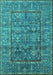 Oriental Turquoise Industrial Rug, urb2838turq