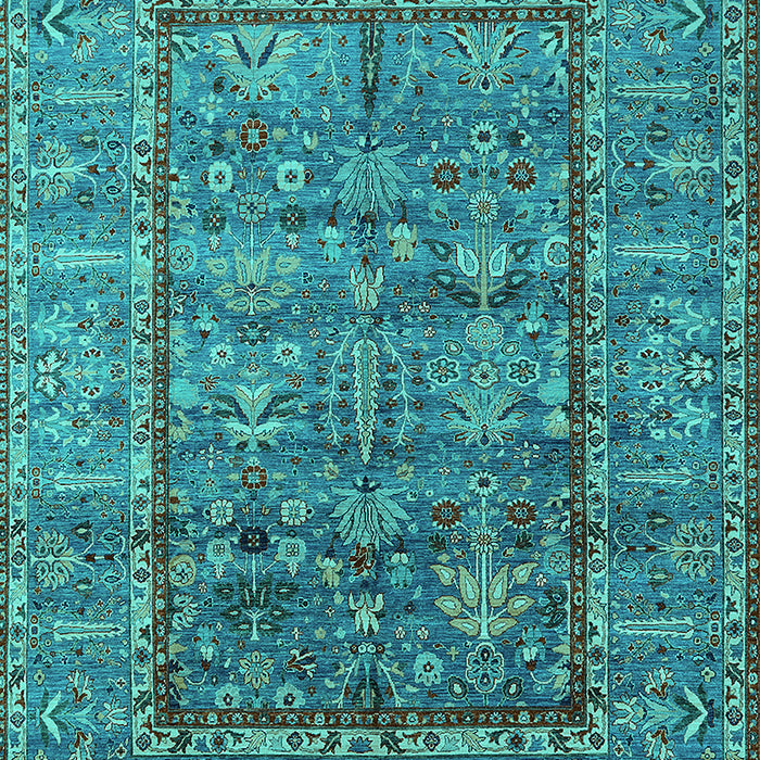 Oriental Turquoise Industrial Rug, urb2838turq