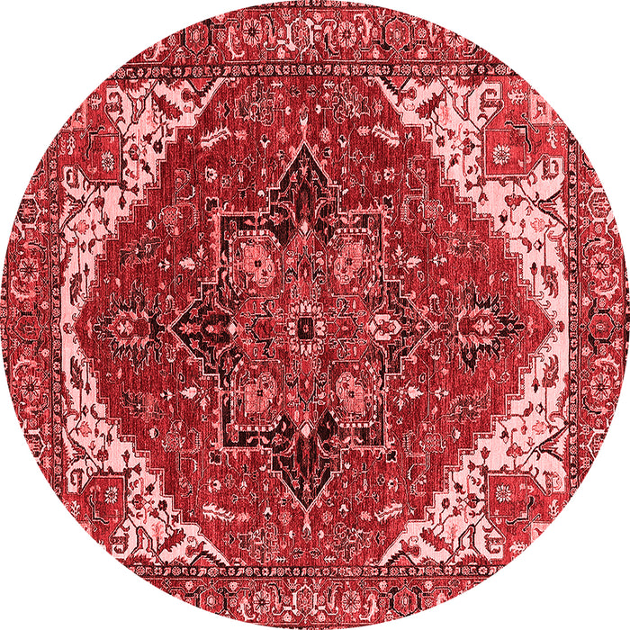 Machine Washable Persian Red Traditional Rug, wshurb2839red