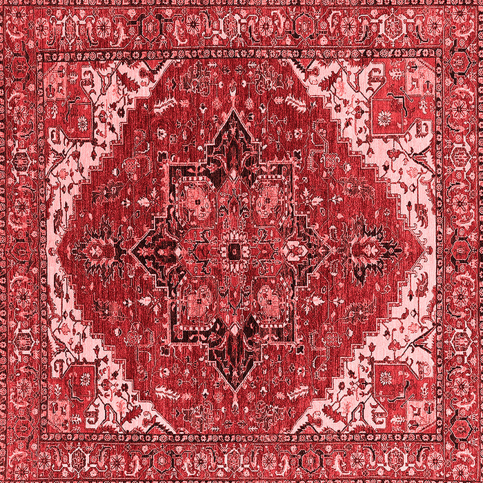 Machine Washable Persian Red Traditional Rug, wshurb2839red