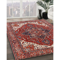 Mid-Century Modern Red Persian Rug, urb2839