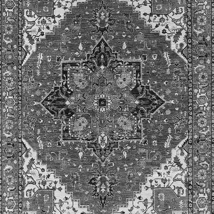 Machine Washable Persian Gray Traditional Rug, wshurb2839gry