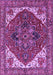 Machine Washable Persian Purple Traditional Area Rugs, wshurb2839pur