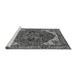 Sideview of Machine Washable Persian Gray Traditional Rug, wshurb2839gry