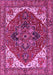 Machine Washable Persian Pink Traditional Rug, wshurb2839pnk