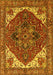 Machine Washable Persian Yellow Traditional Rug, wshurb2839yw