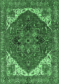 Persian Emerald Green Traditional Rug, urb2839emgrn