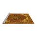 Sideview of Machine Washable Persian Yellow Traditional Rug, wshurb2839yw