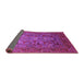 Sideview of Oriental Pink Traditional Rug, urb2840pnk