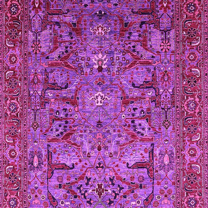 Machine Washable Oriental Pink Traditional Rug, wshurb2840pnk