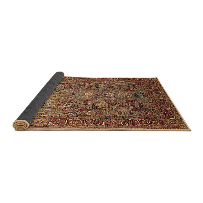 Sideview of Oriental Brown Traditional Rug, urb2840brn
