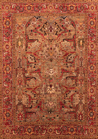 Oriental Orange Traditional Rug, urb2840org