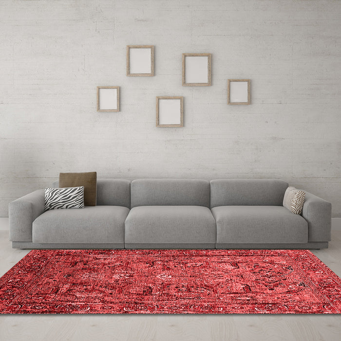 Traditional Red Washable Rugs