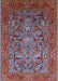 Mid-Century Modern Gunmetal Gray Oriental Rug, urb2840