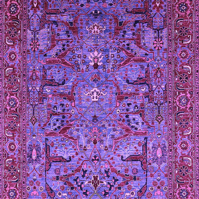 Machine Washable Oriental Purple Traditional Area Rugs, wshurb2840pur