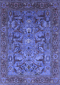 Oriental Blue Traditional Rug, urb2840blu