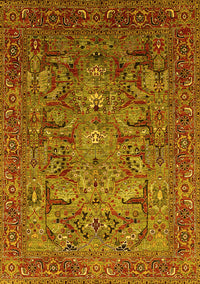 Oriental Yellow Traditional Rug, urb2840yw