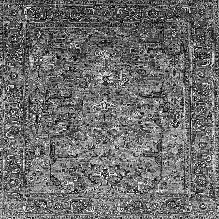 Square Oriental Gray Traditional Rug, urb2840gry