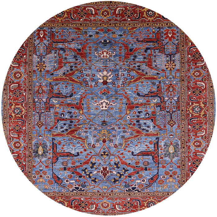 Round Machine Washable Industrial Modern Gunmetal Gray Rug, wshurb2840