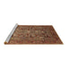 Sideview of Machine Washable Oriental Brown Traditional Rug, wshurb2840brn