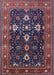 Mid-Century Modern Rose Purple Oriental Rug, urb2841