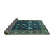 Sideview of Oriental Turquoise Traditional Rug, urb2841turq