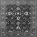 Square Oriental Gray Traditional Rug, urb2841gry