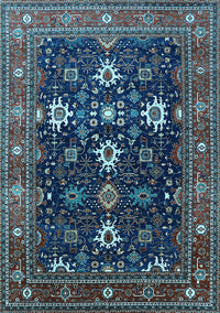 Oriental Light Blue Traditional Rug, urb2841lblu