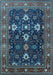 Oriental Light Blue Traditional Rug, urb2841lblu