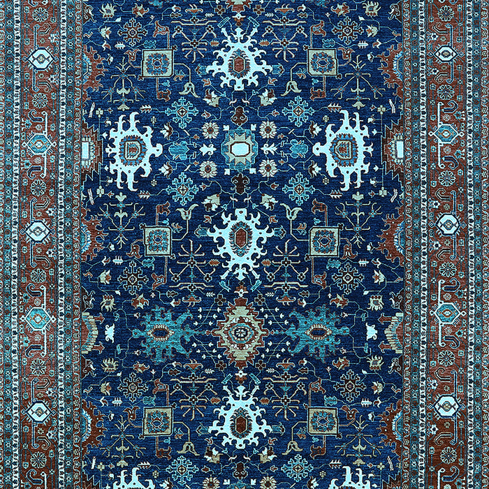 Oriental Light Blue Traditional Rug, urb2841lblu
