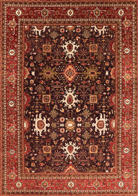 Oriental Orange Traditional Rug, urb2841org