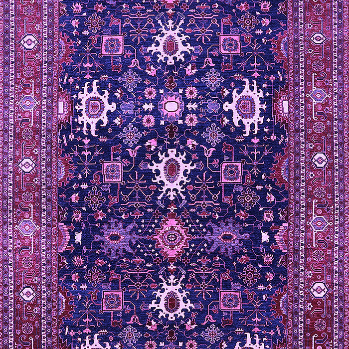 Machine Washable Oriental Purple Traditional Area Rugs, wshurb2841pur