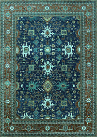 Oriental Turquoise Traditional Rug, urb2841turq