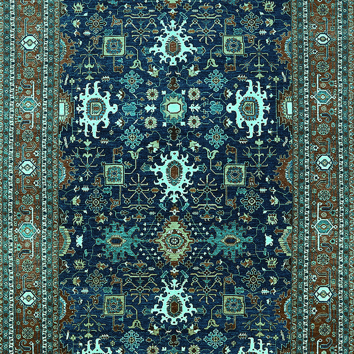 Oriental Turquoise Traditional Rug, urb2841turq