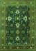 Oriental Green Traditional Rug, urb2841grn