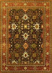 Oriental Yellow Traditional Rug, urb2841yw