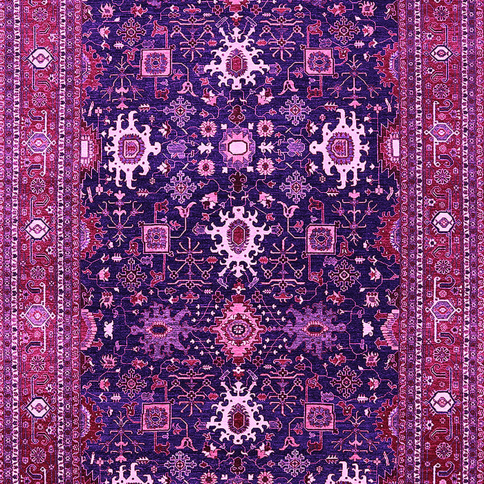 Machine Washable Oriental Pink Traditional Rug, wshurb2841pnk
