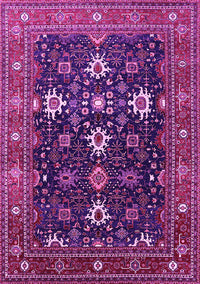 Oriental Pink Traditional Rug, urb2841pnk