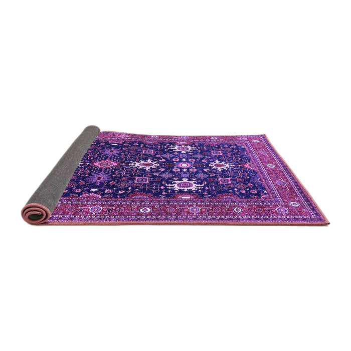 Sideview of Oriental Purple Traditional Rug, urb2841pur