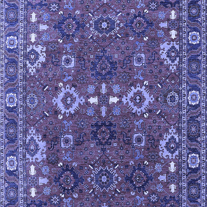 Oriental Blue Industrial Rug, urb2842blu