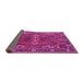 Sideview of Oriental Pink Industrial Rug, urb2842pnk