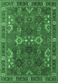 Oriental Emerald Green Industrial Rug, urb2842emgrn