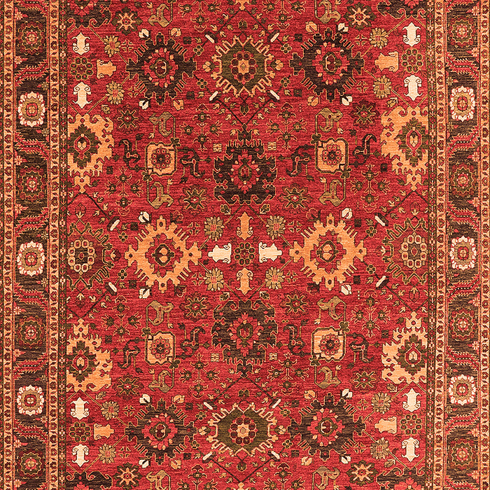 Oriental Orange Industrial Rug, urb2842org