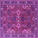 Square Machine Washable Oriental Purple Industrial Area Rugs, wshurb2842pur